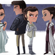 Illustration for article titled Fantastic cartoons show the evolution of famous characters and actors
